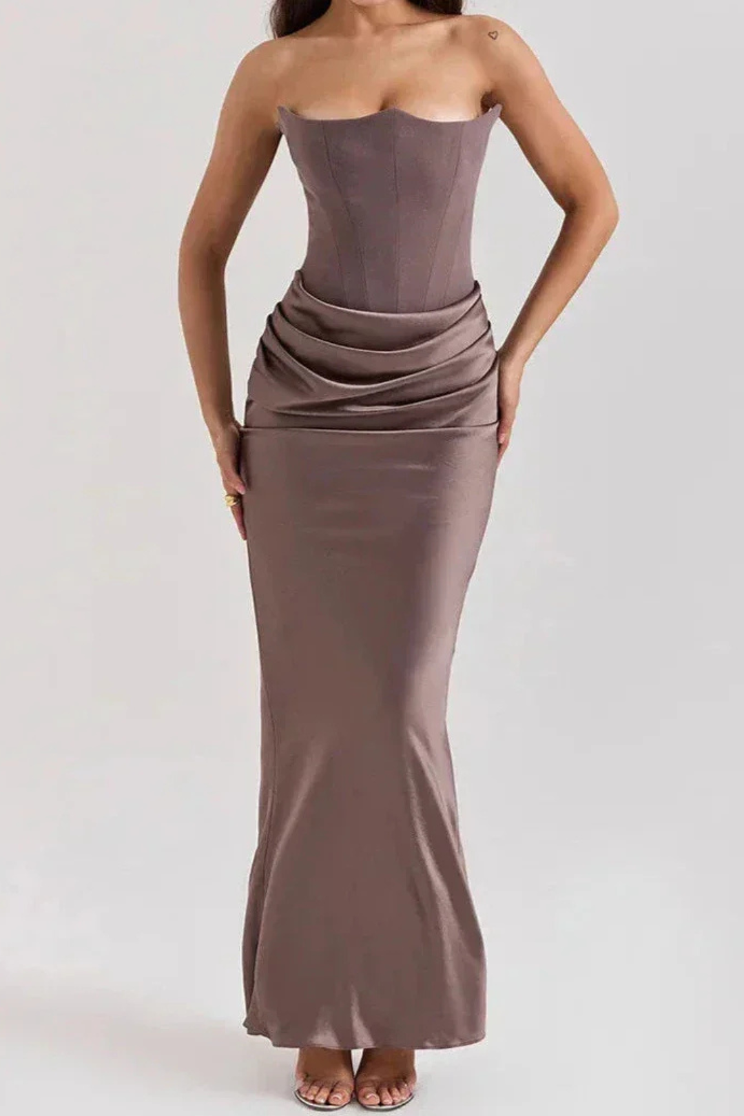Women’s Strapless Corset Dress | Maxi