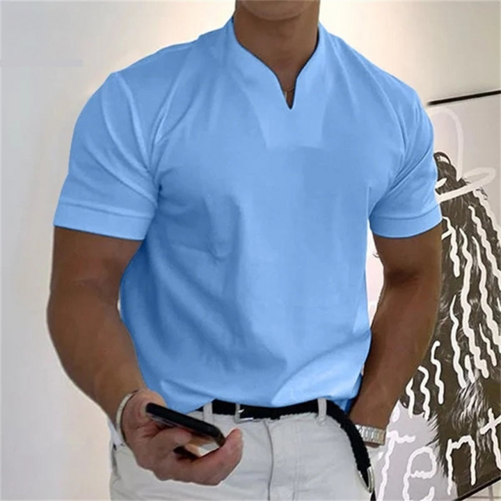 Men’s Slim Fit V-Neck T-Shirt | Short Sleeve