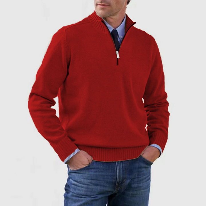 Men’s Half Zip Sweater | Knitted