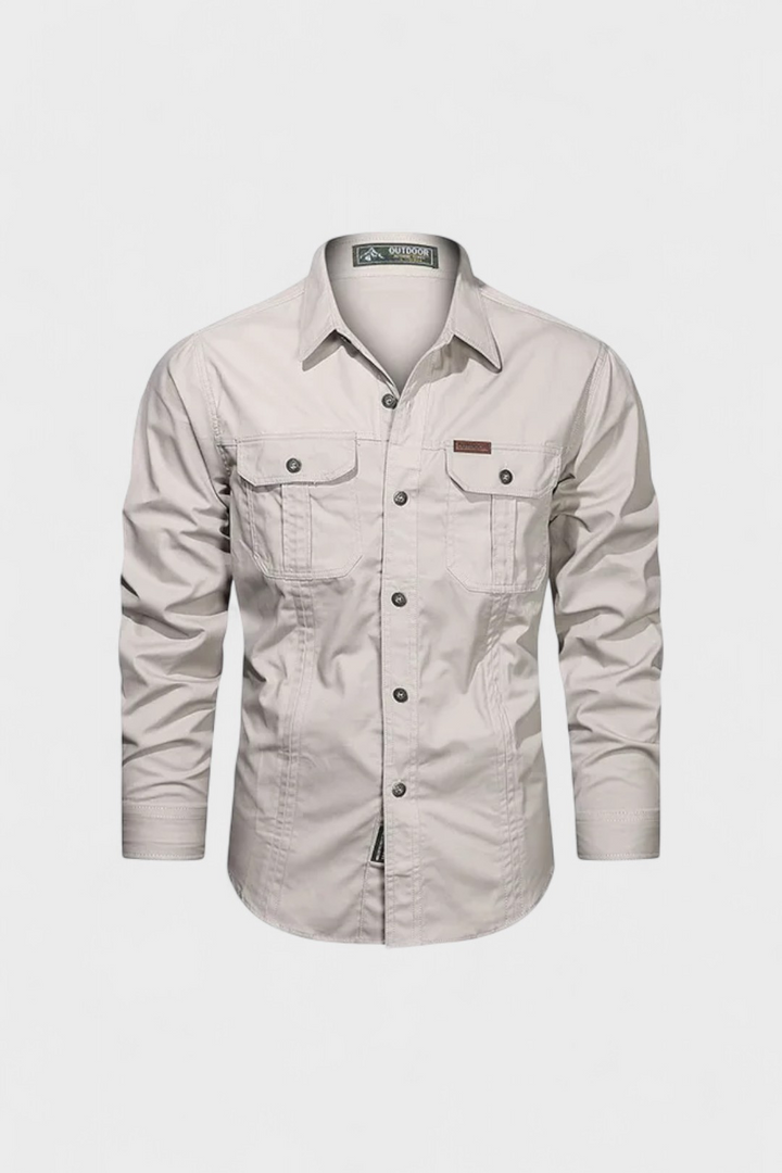 Men’s Utility Button-Up Shirt | Long Sleeve