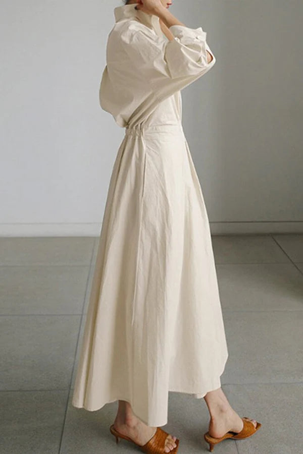 Women’s Elegant Shirt Dress | Midi