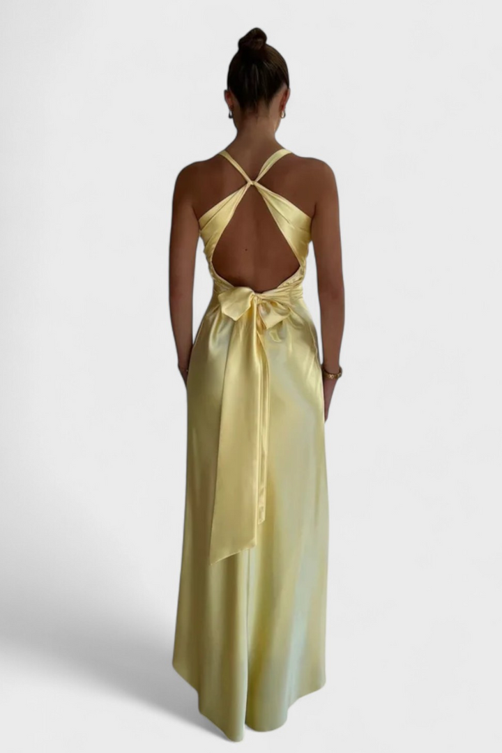 Women’s Twist-Front Halter Dress | Maxi
