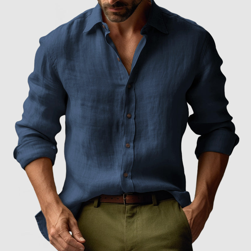 Men’s Button-Up Casual Shirt | Long Sleeve