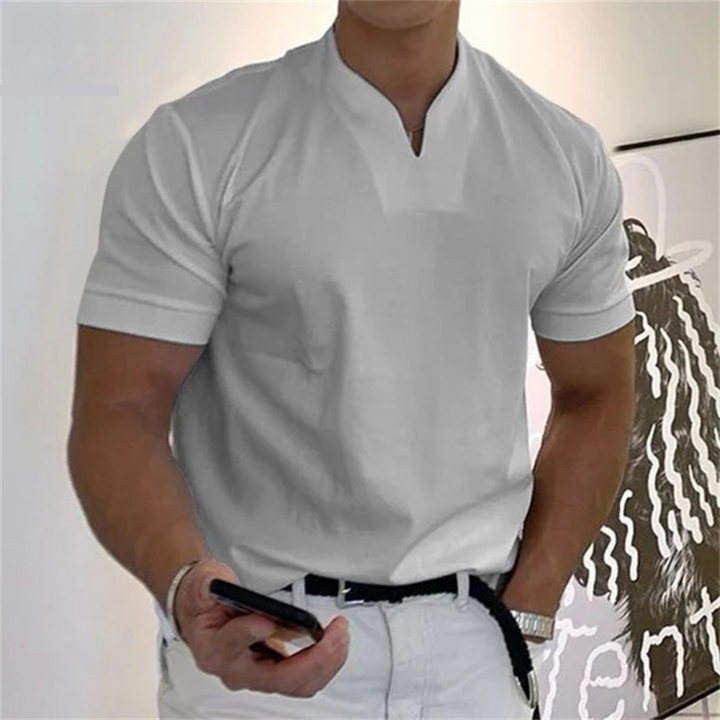 Men’s Slim Fit V-Neck T-Shirt | Short Sleeve