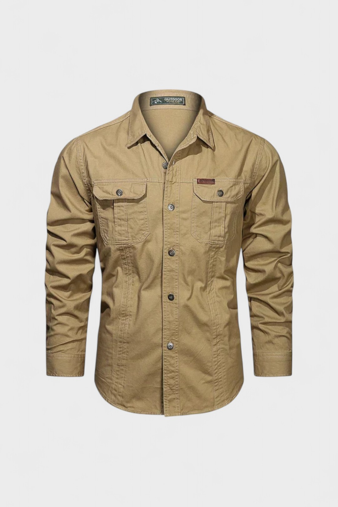 Men’s Utility Button-Up Shirt | Long Sleeve