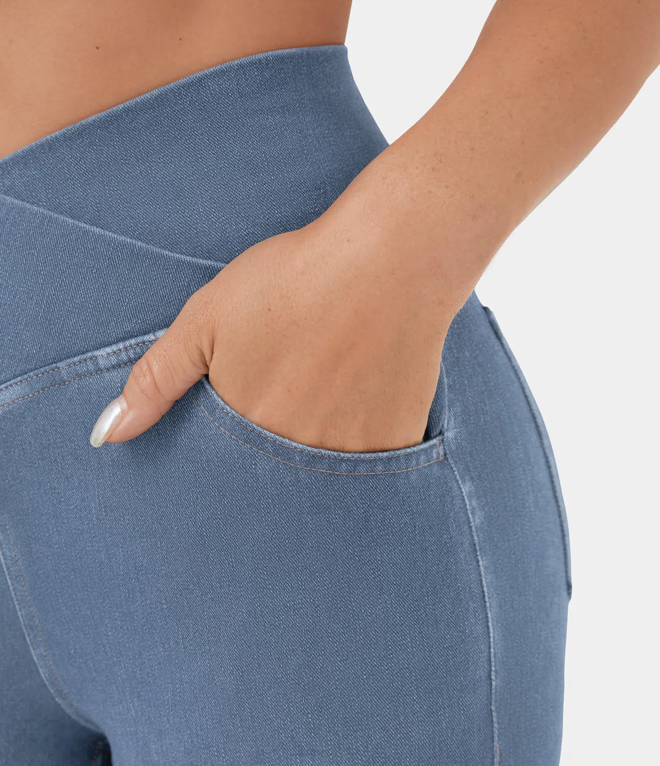 Women’s High-Waisted Flare Trousers | Stretch