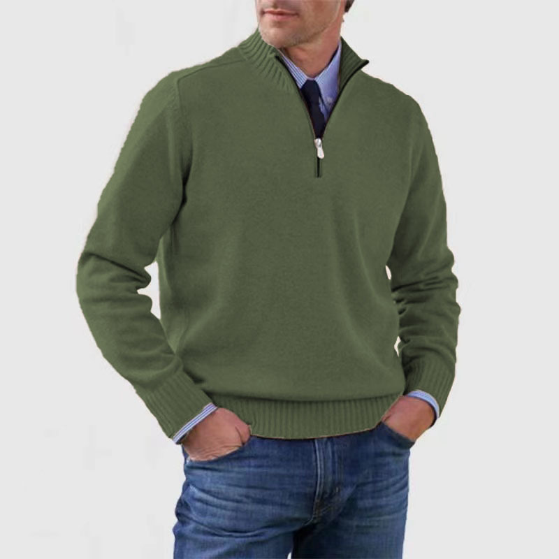 Men’s Half Zip Sweater | Knitted