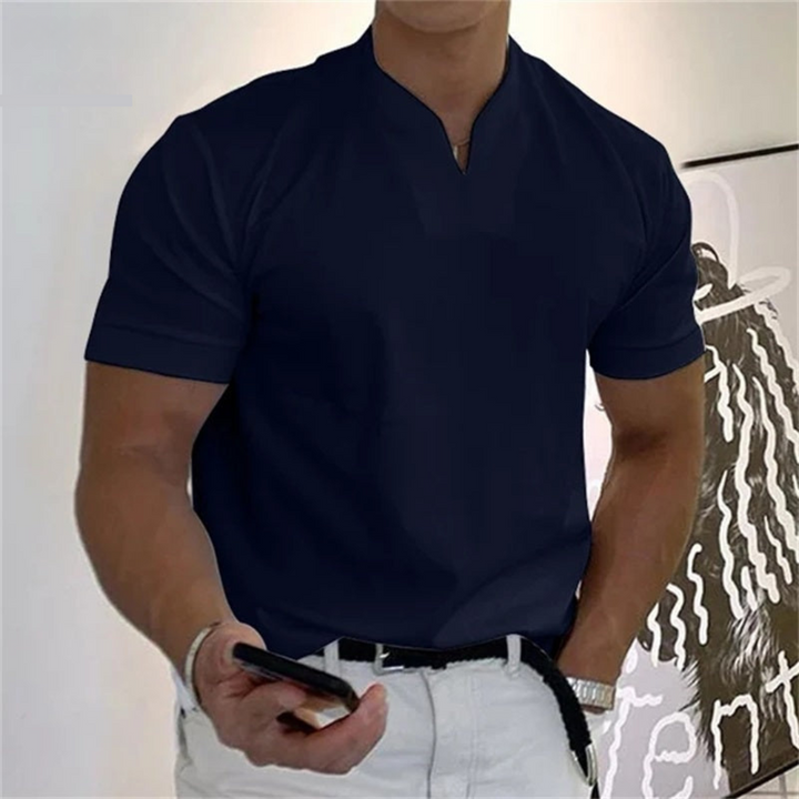 Men’s Slim Fit V-Neck T-Shirt | Short Sleeve