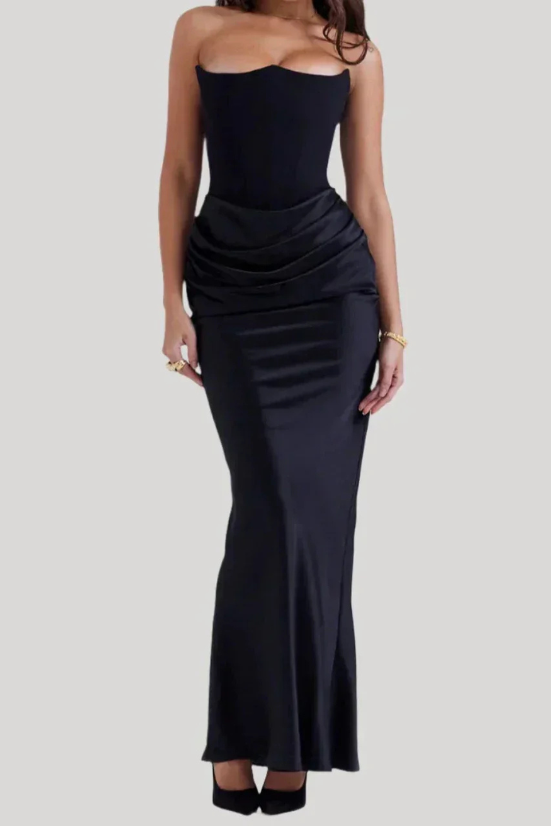 Women’s Strapless Corset Dress | Maxi