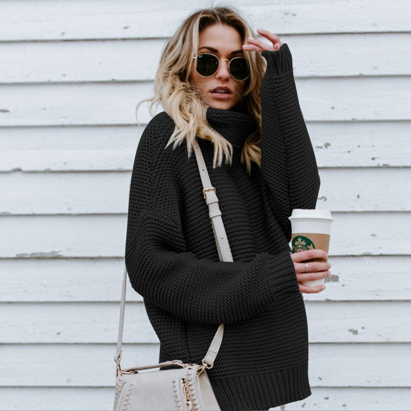 Women’s Oversized Knit Jumper | Turtleneck