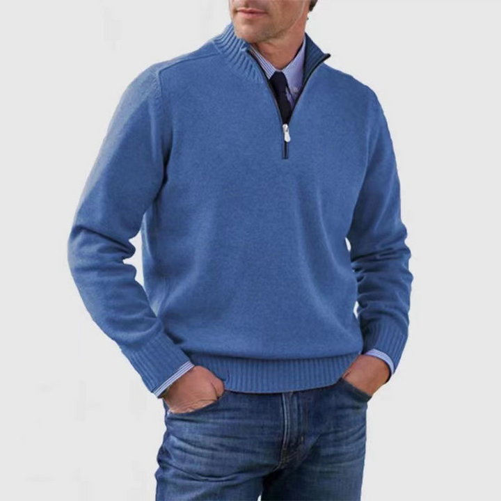 Men’s Half Zip Sweater | Knitted