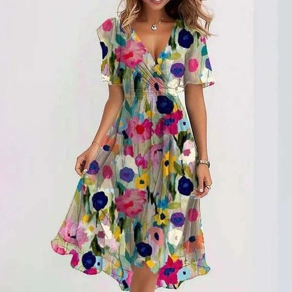 Women’s V-Neck Dress | Summer