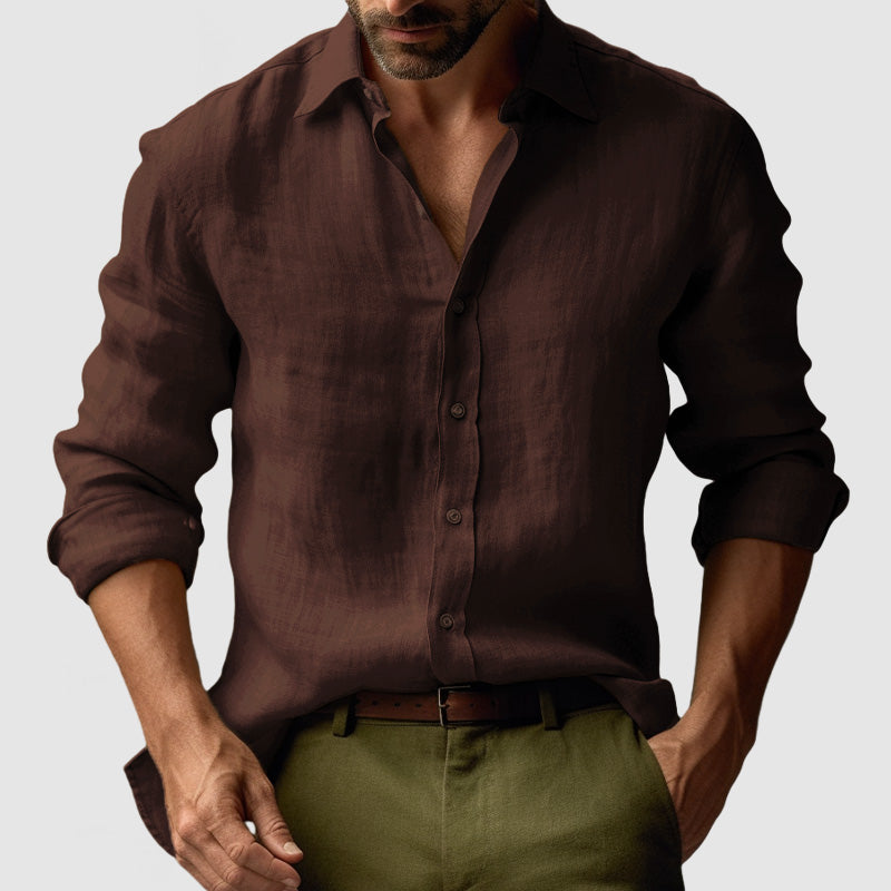 Men’s Button-Up Casual Shirt | Long Sleeve