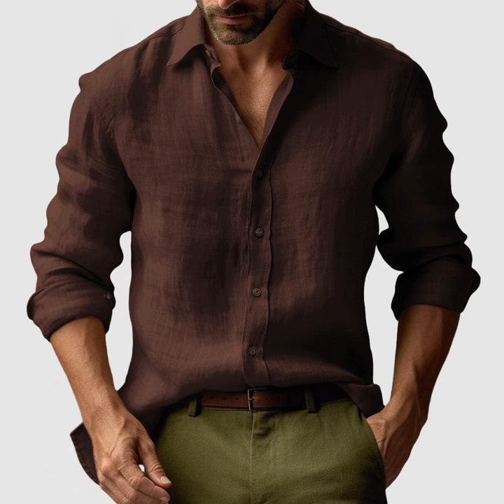Men’s Button-Up Casual Shirt | Long Sleeve