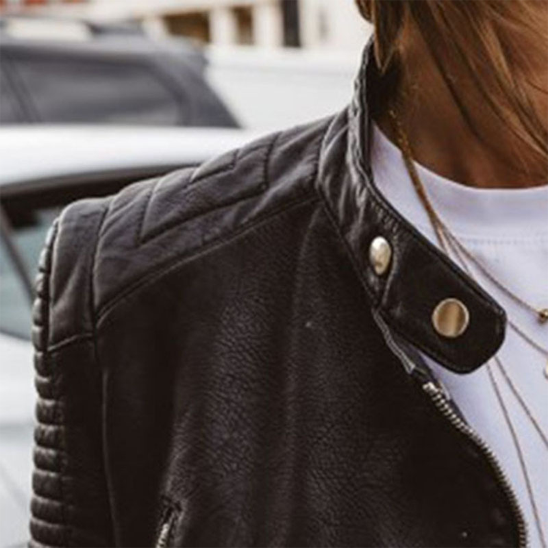 Women’s Biker Jacket | Cropped