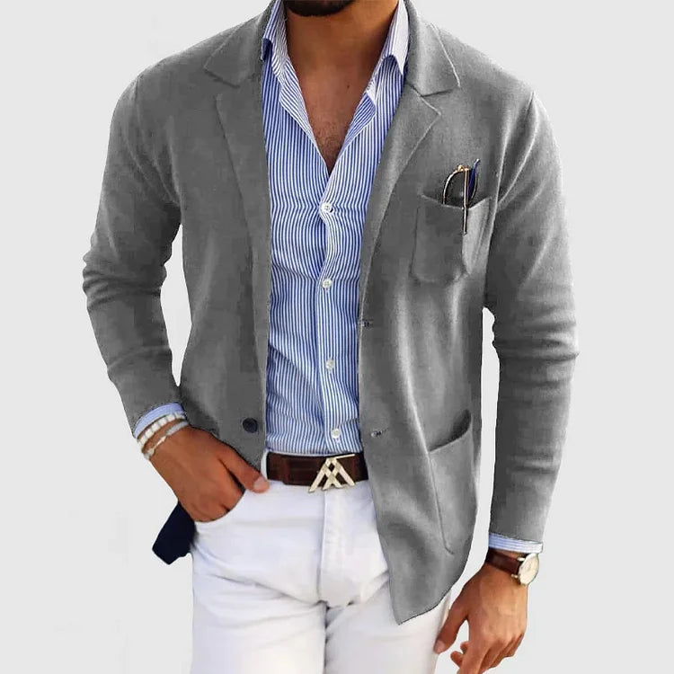 Men’s Casual Knit Blazer | Lightweight