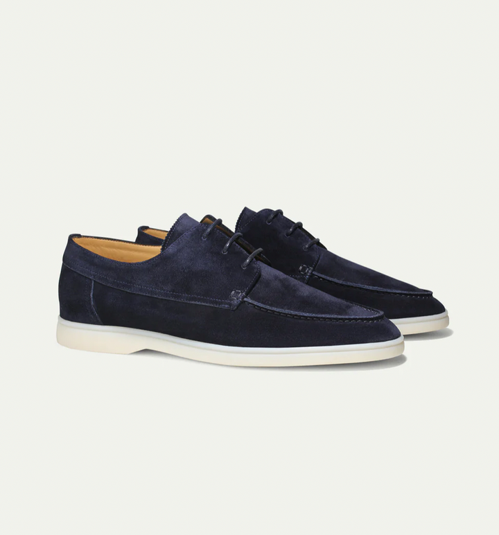 Kenneth - Men's Suede Lace-Up Loafers