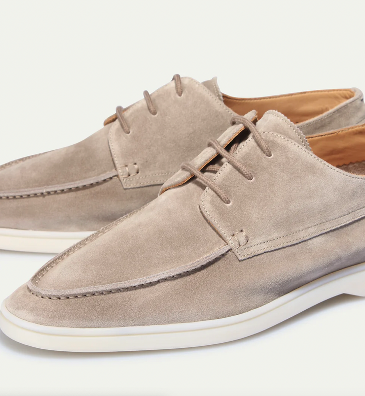 Kenneth - Men's Suede Lace-Up Loafers