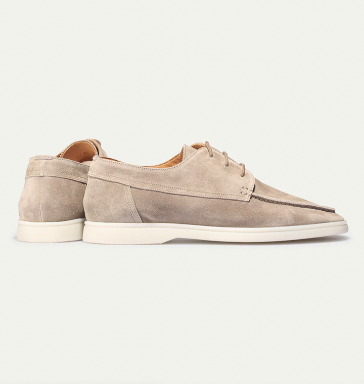 Kenneth - Men's Suede Lace-Up Loafers