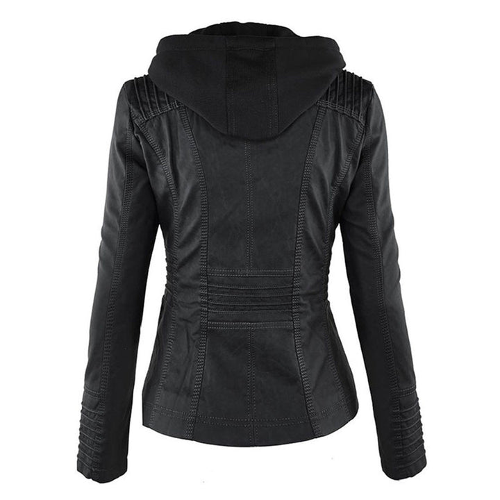 Women’s Hooded Moto Jacket | Winter