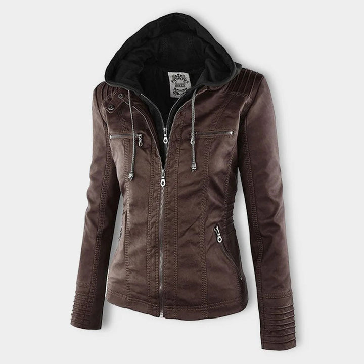 Women’s Hooded Moto Jacket | Winter