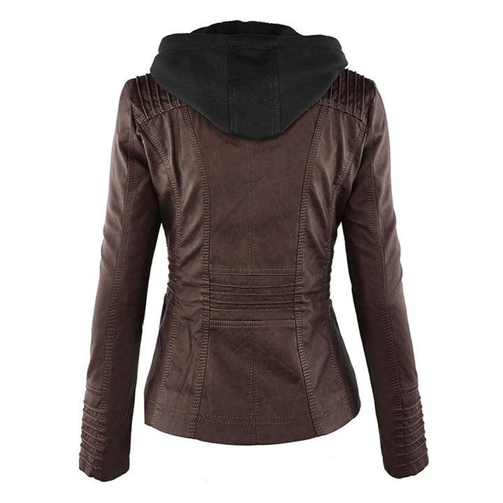 Women’s Hooded Moto Jacket | Winter