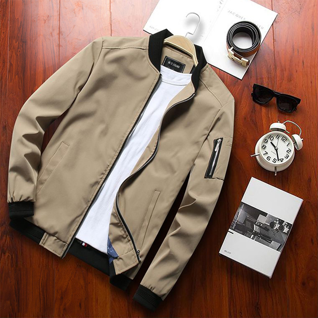 Men’s Bomber Zip-Up Jacket | Lightweight