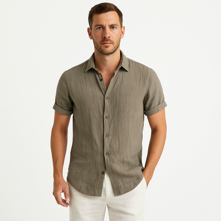 Men’s Short Sleeve Button-Up Shirt | Casual