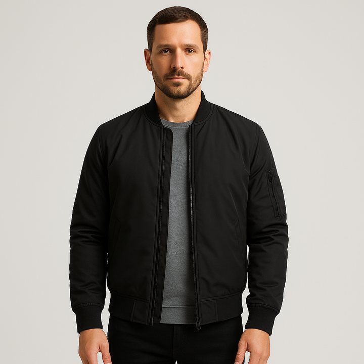 Men’s Zip-Up Bomber Jacket | Summer