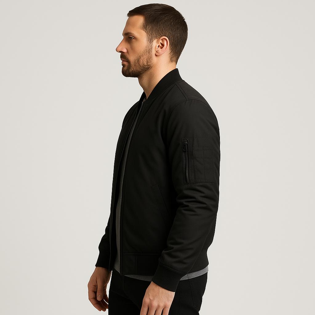 Men’s Zip-Up Bomber Jacket | Summer