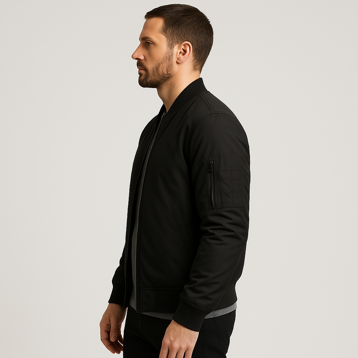Men’s Zip-Up Bomber Jacket | Summer