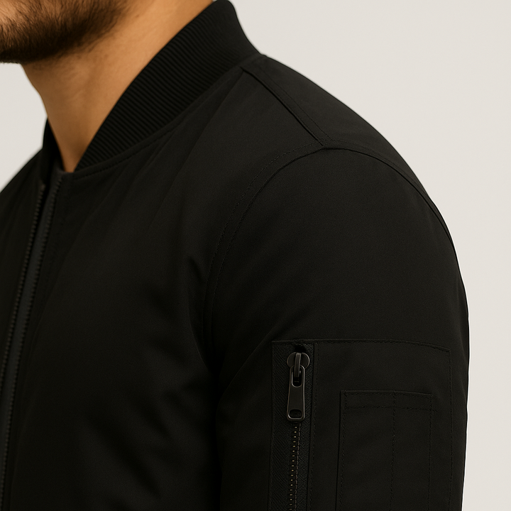 Men’s Zip-Up Bomber Jacket | Summer