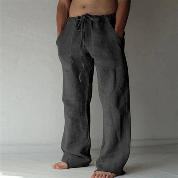 Men’s Drawstring Trousers | Wide Leg