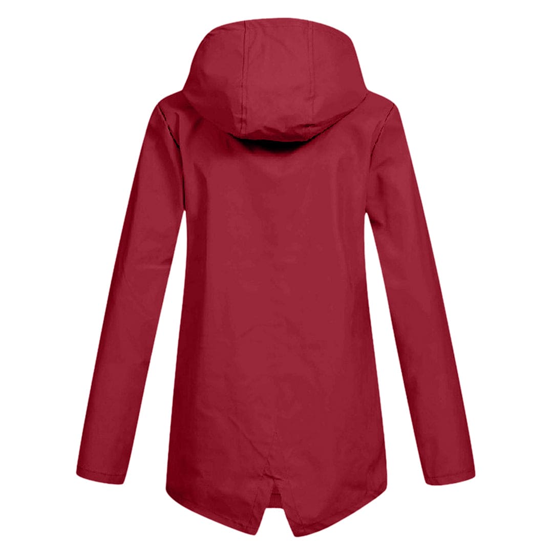 Women’s Zip Front Rain Coat | Hooded