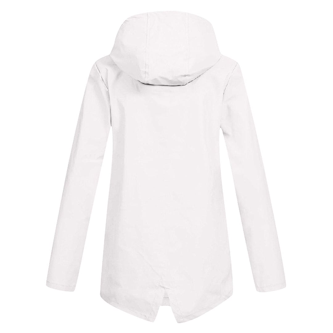 Women’s Zip Front Rain Coat | Hooded