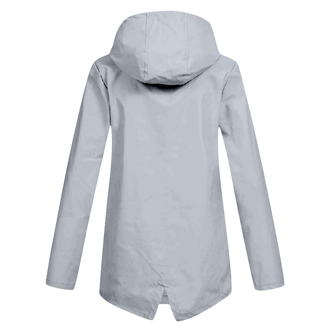 Women’s Zip Front Rain Coat | Hooded