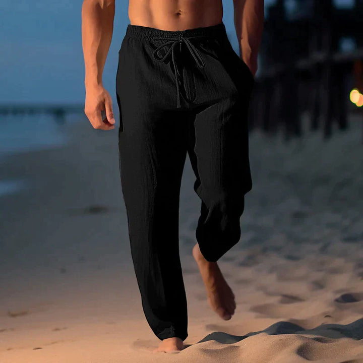 Men’s Drawstring Beach Pants | Wide Leg