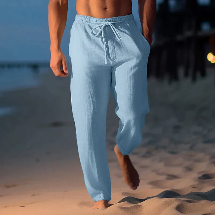Men’s Drawstring Beach Pants | Wide Leg