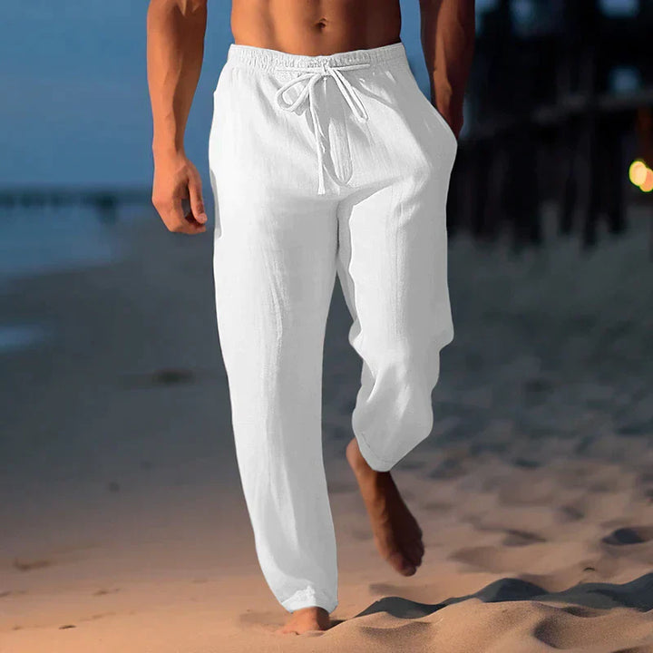 Men’s Drawstring Beach Pants | Wide Leg