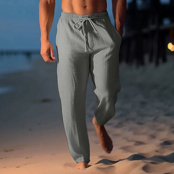 Men’s Drawstring Beach Pants | Wide Leg