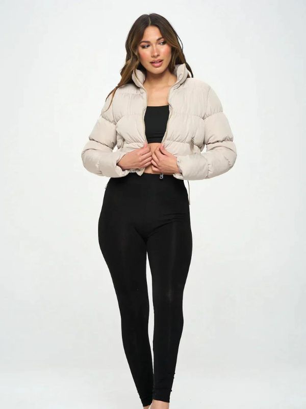 Women’s Winter Puffer Jacket | Cropped