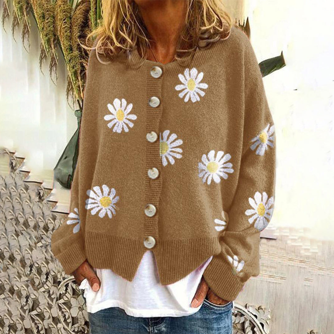 Women’s Floral Buttoned Cardigan | Casual