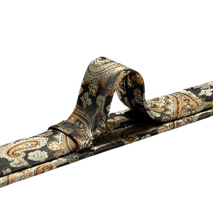 Keegan - Men's Paisley Cashew Design Tie