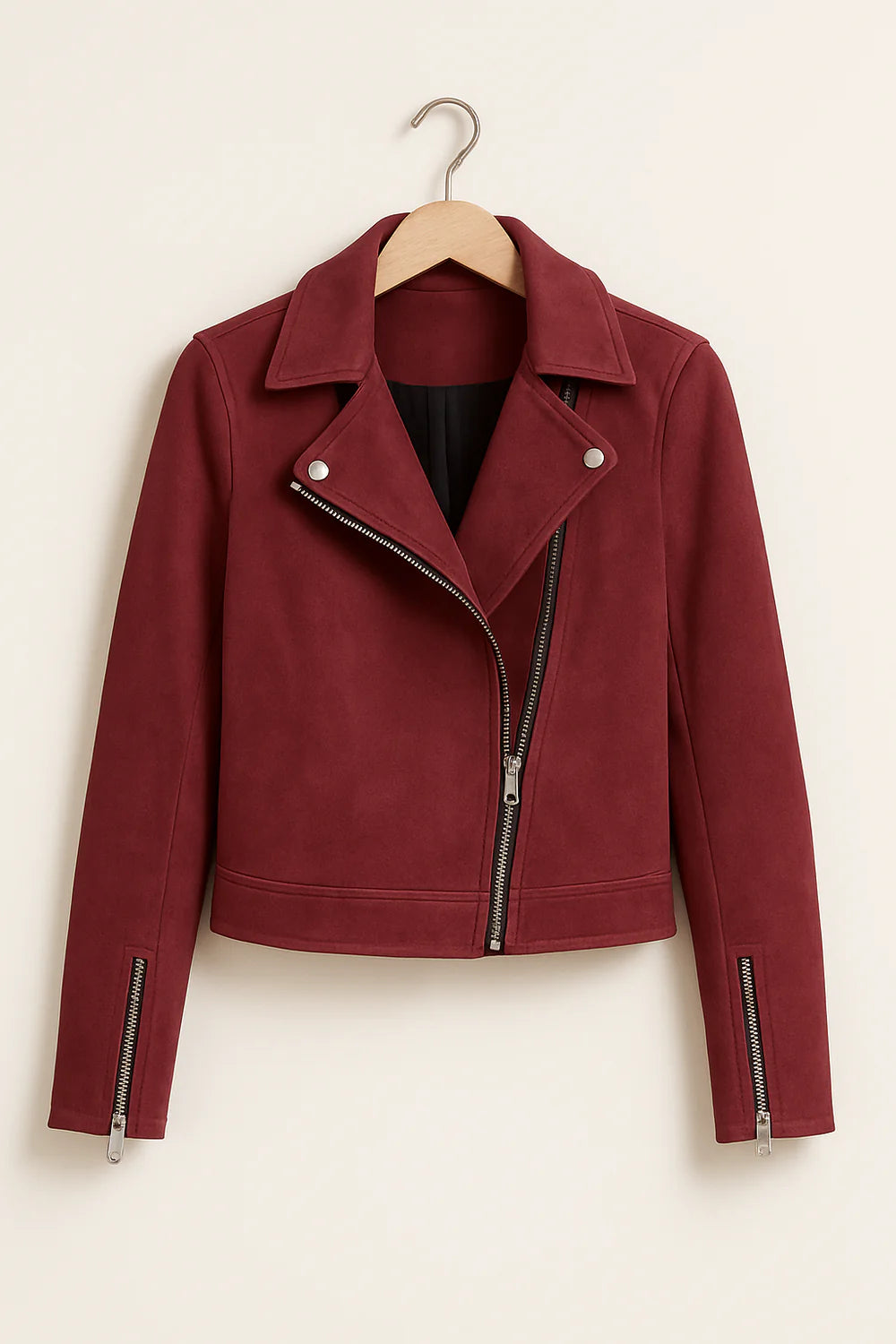 Women’s Zipper Moto Jacket | Bomber