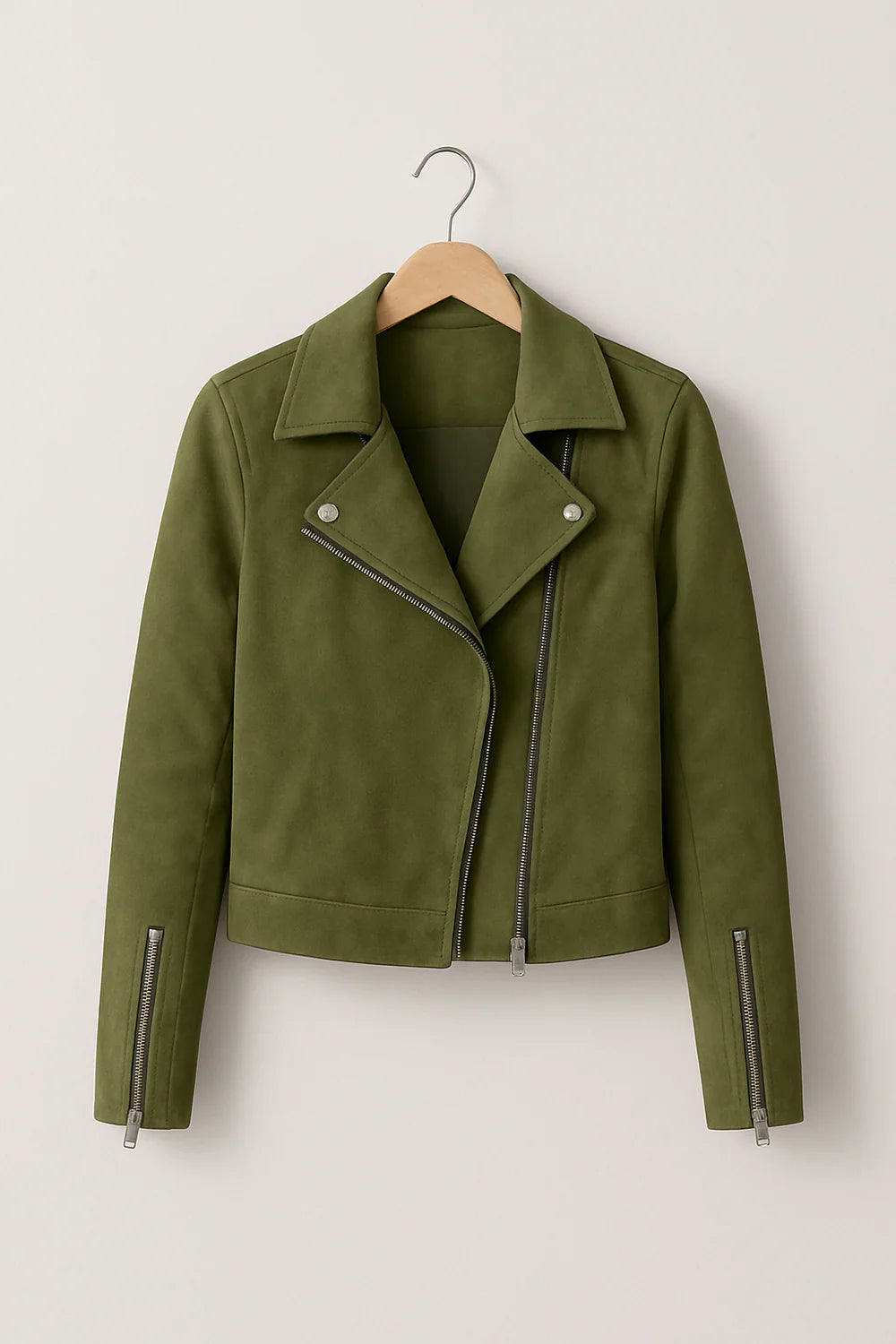 Women’s Zipper Moto Jacket | Bomber