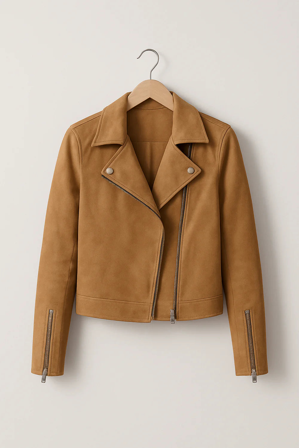 Women’s Zipper Moto Jacket | Bomber