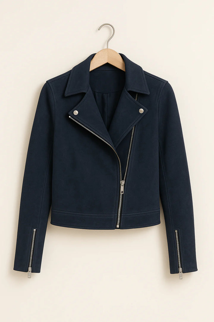 Women’s Zipper Moto Jacket | Bomber