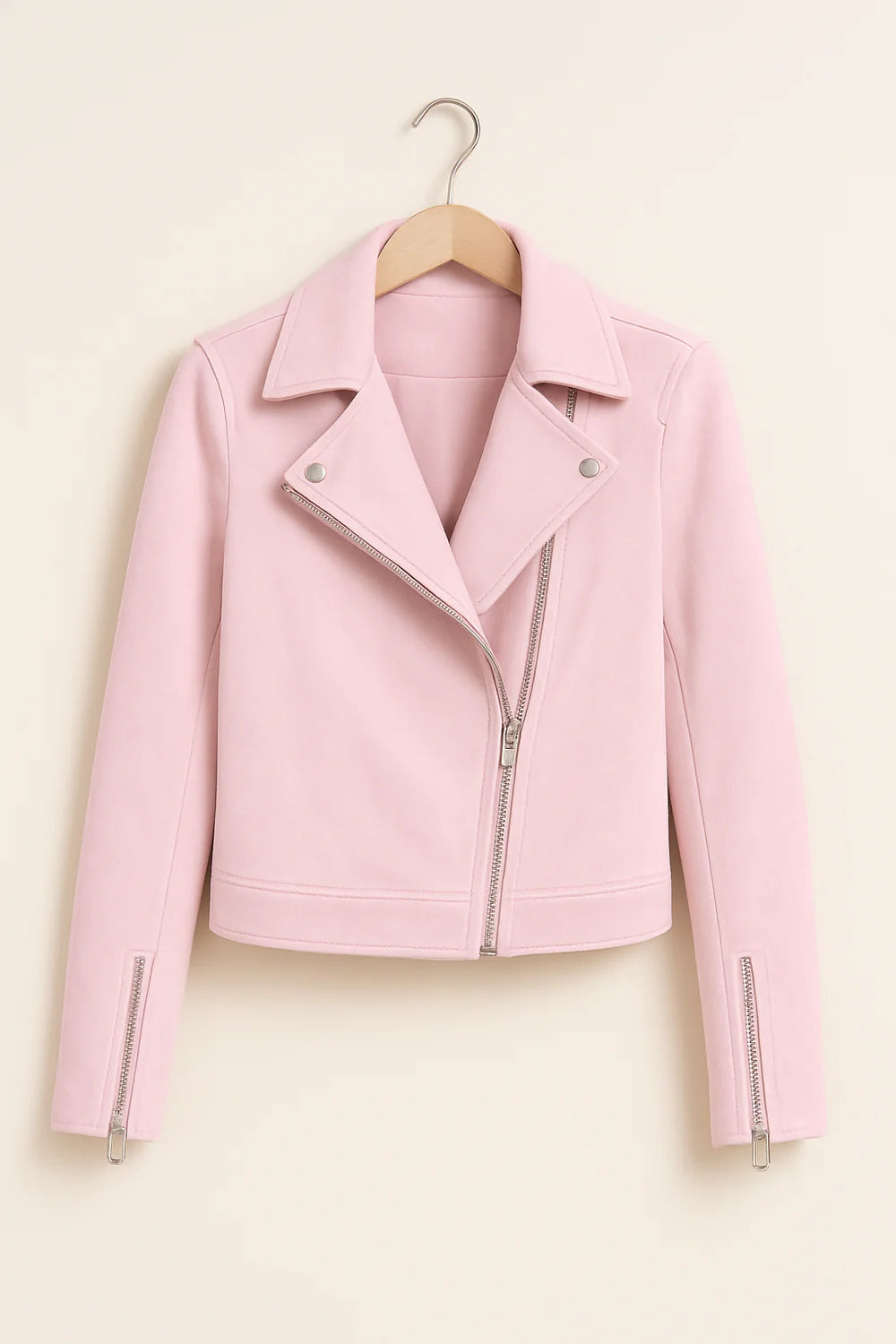 Women’s Zipper Moto Jacket | Bomber