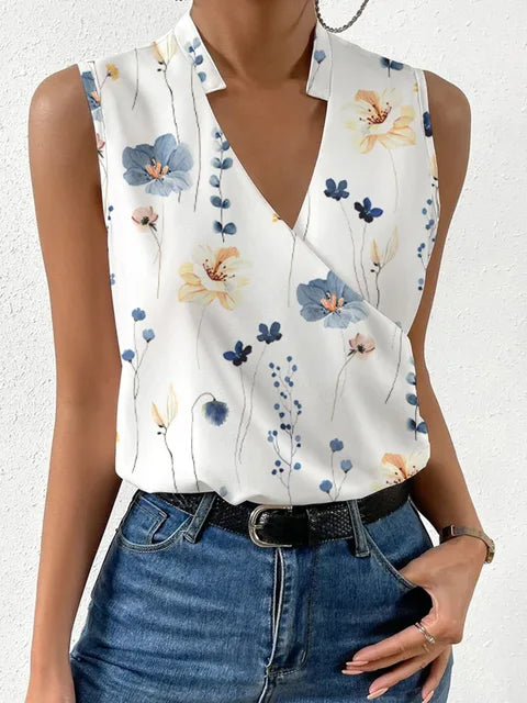 Women’s Summer V-Neck Top | Tank