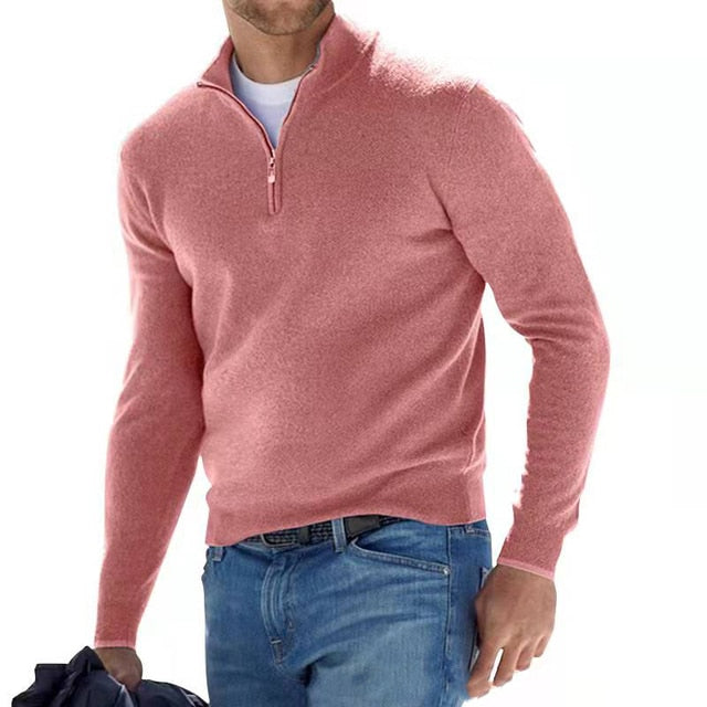 Men’s Zip Neck Sweater | Long